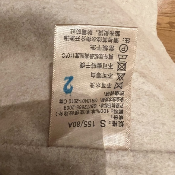 Luxury Double-Faced 100% Wool Coat with Fox Fur Collar - Picture 5 of 5